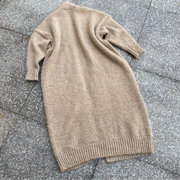 Zara thick long cardigan coat - Picture 2 of 7